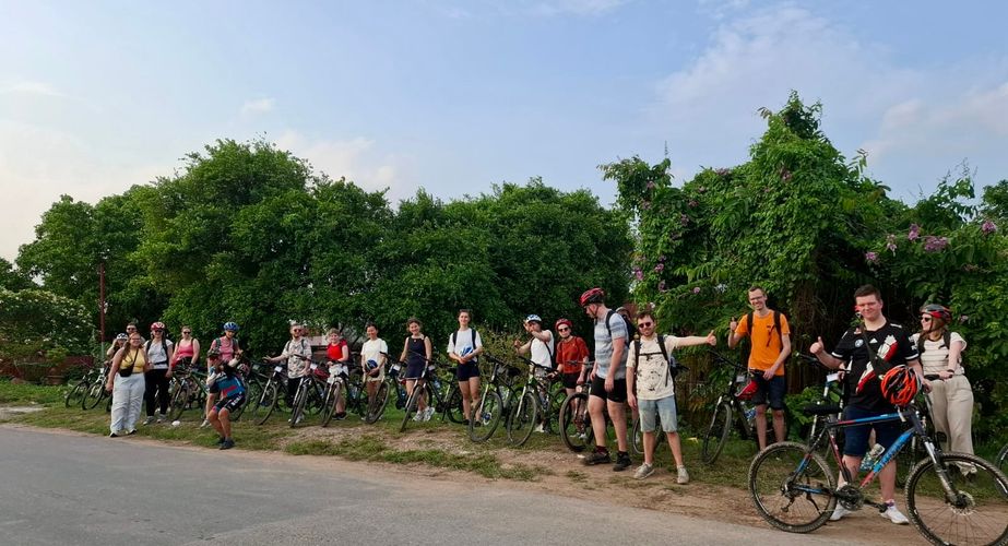 Hanoi fietstocht tijdens de rondreis
